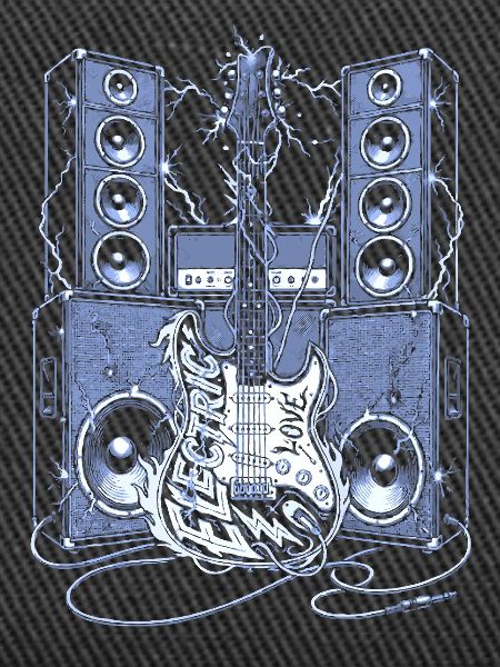 Electric Guitar & Speakers