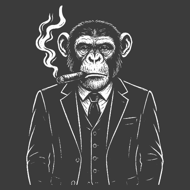 Cigare élégant de singe
