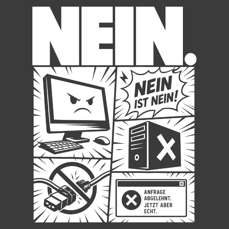 Nein ist Nein Computer IT Design