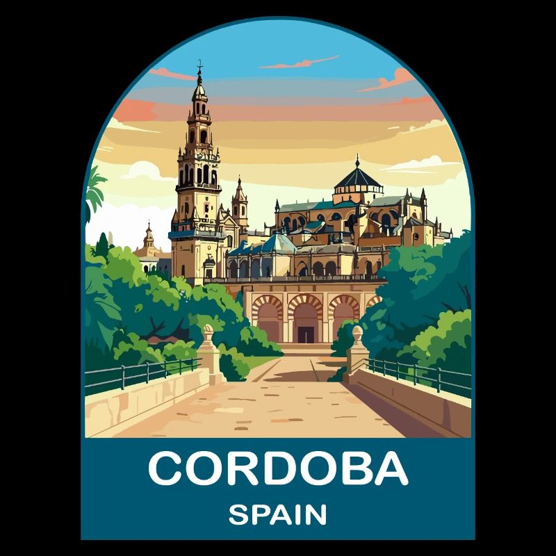 Códoba, Spanien Vintage-Reiseposter-Kunst