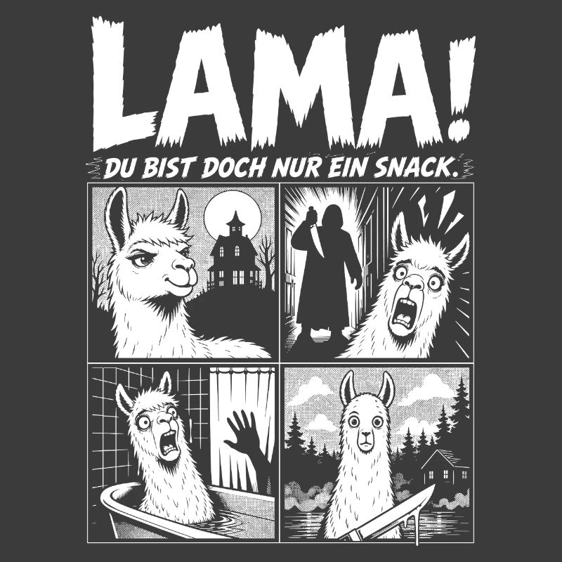 Lama Horror Comic Grusel Alpaka Design