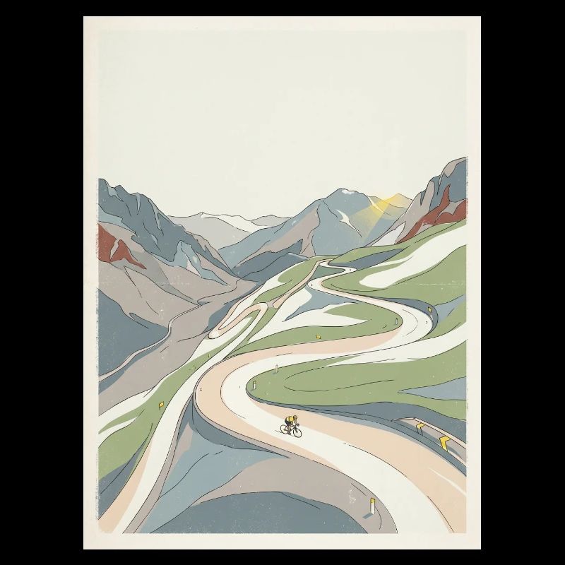 Alpe d'Huez — Radfahrer-Erinnerung