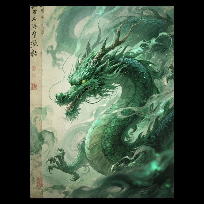 Le Totem du Printemps : Qinglong - Vitalité Azur
