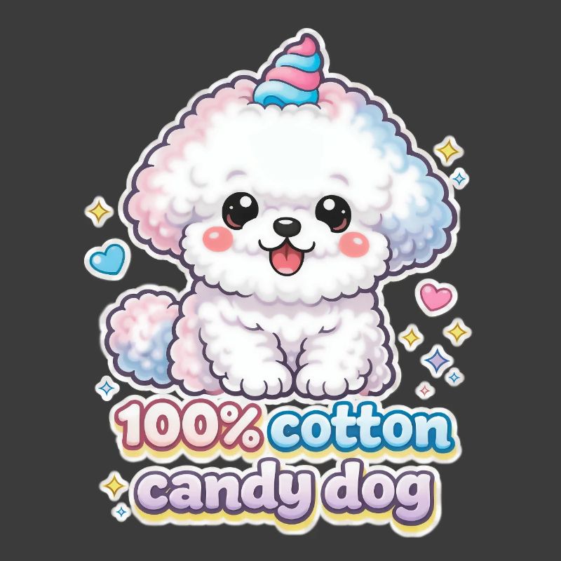 Chien à barbe à papa - mignon Bichon Frisé design