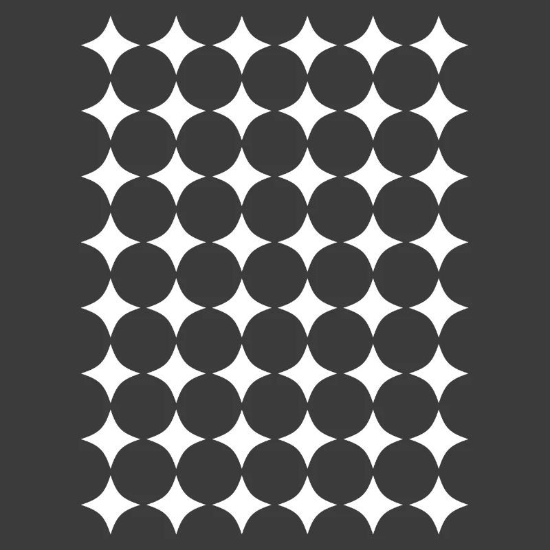 Polka Dot Grid: Bold Black Circles