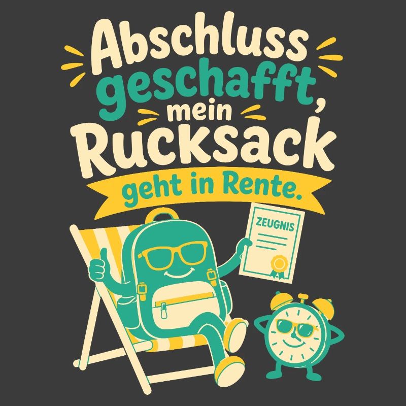 Abschluss geschafft, mein Rucksack geht in Rente.