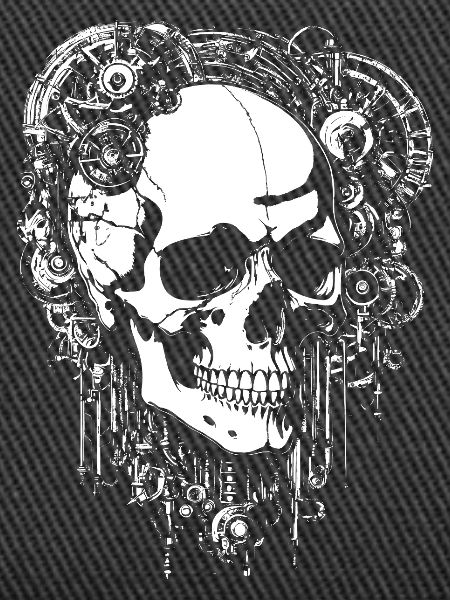 Steampunk Skull with Gears