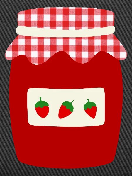 Erdbeermarmeladeglas Retro