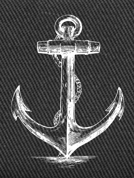 Schiffsanker-Skizzenseil-Emblem
