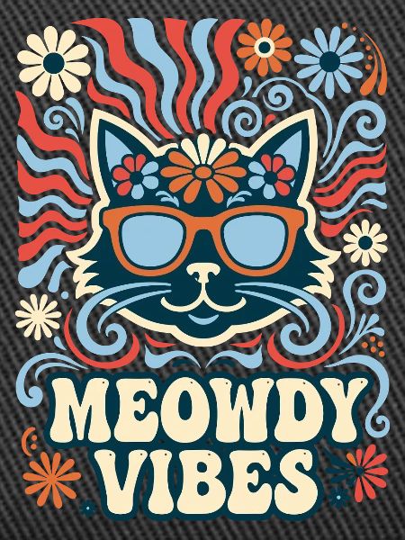 Meowdy Vibes Retro Katze