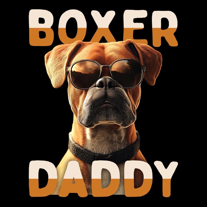 Deutscher Boxer Dad Hund Papa Vatertag Boxer Daddy