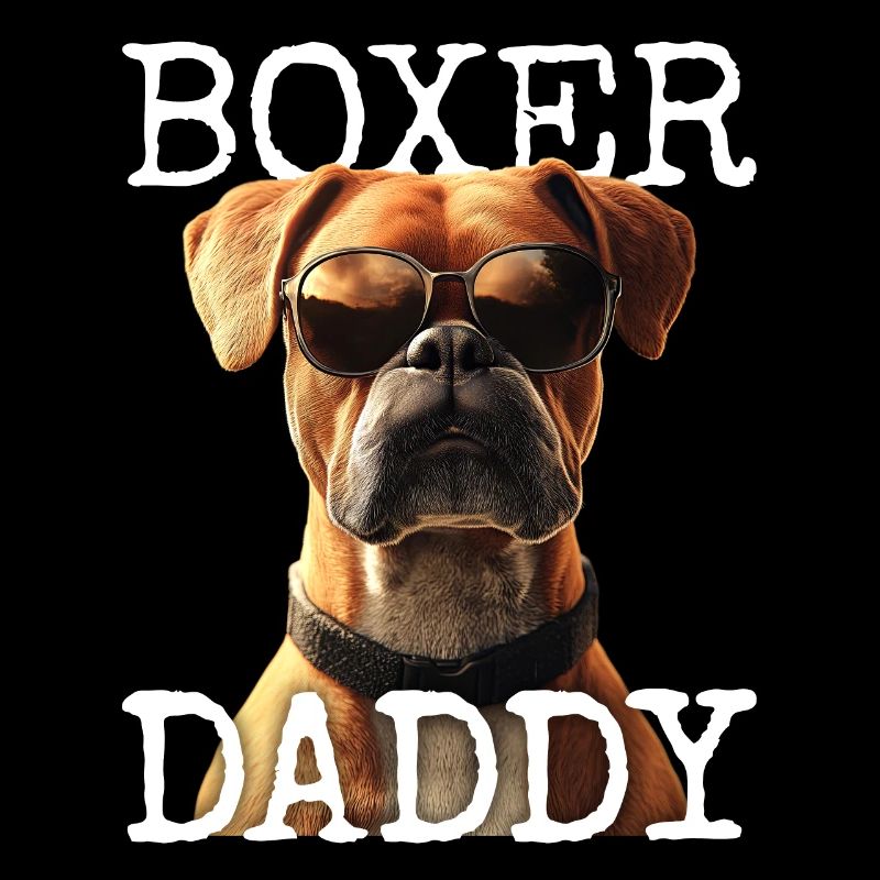 Deutscher Boxer Dad Hund Papa Vatertag Boxer Daddy