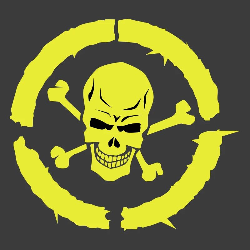 skull skull bone circle