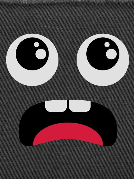 Terrified face - Comic