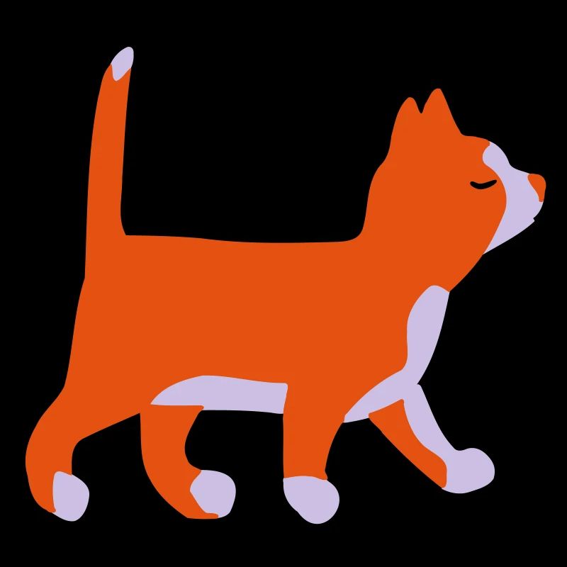 Kleine Katze geht