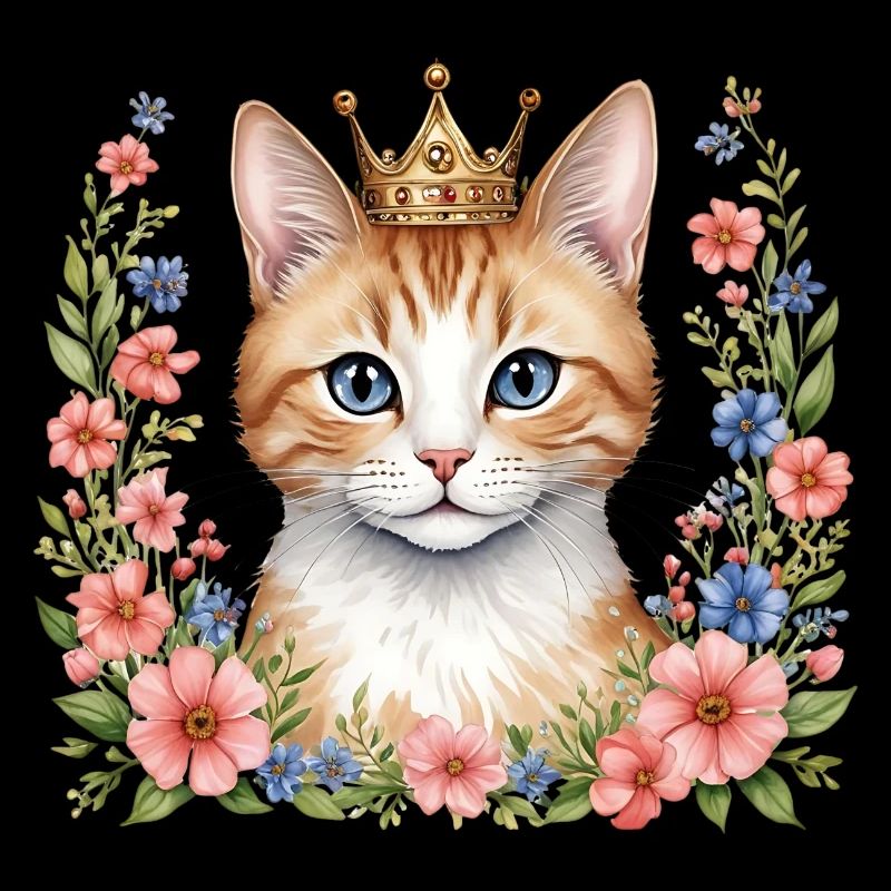 Adorable chat princesse