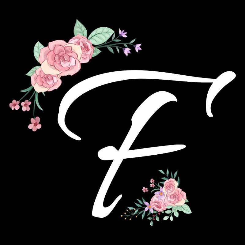 Buchstabe f Blumen