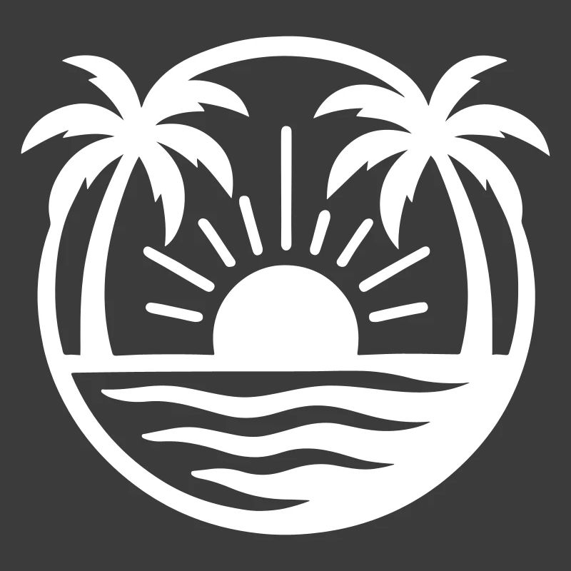 Palm Trees Beach Sunset