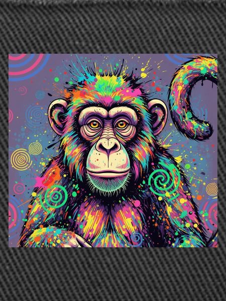 Psychedelisches Affen Design