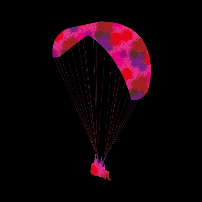 Coloured paragliding