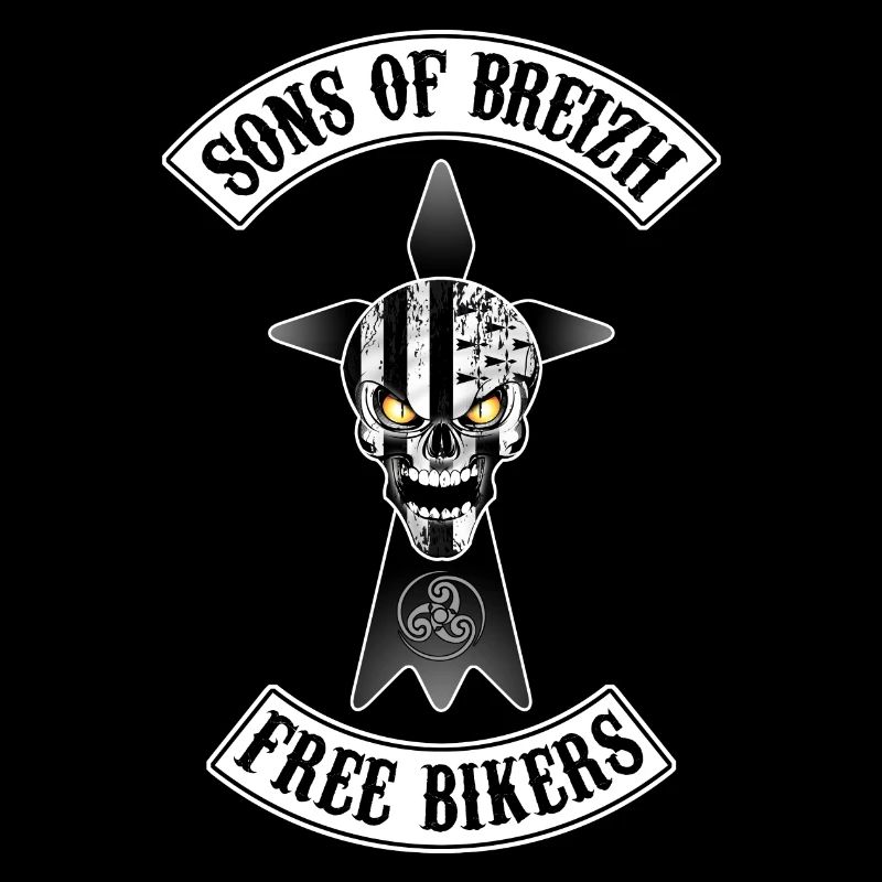 Breizh Bikers skull