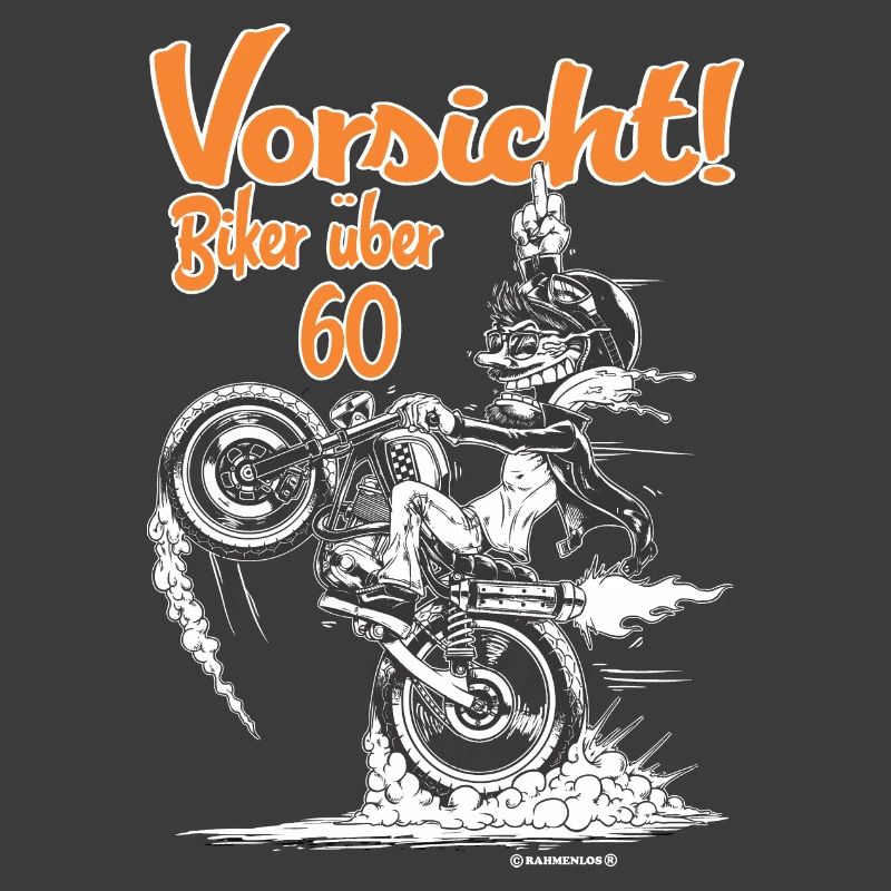 Tees Paradise Biker ueber 60 Biker Geschenk Shirt