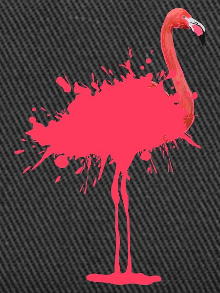 Flamingo - Farbklecks