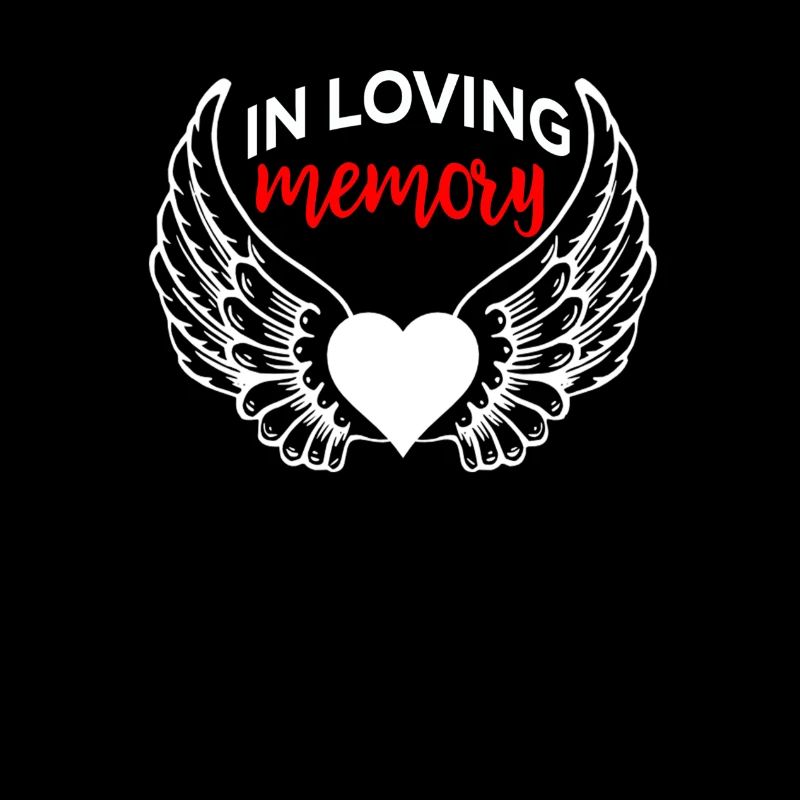 RIP mourning gift funeral love heart
