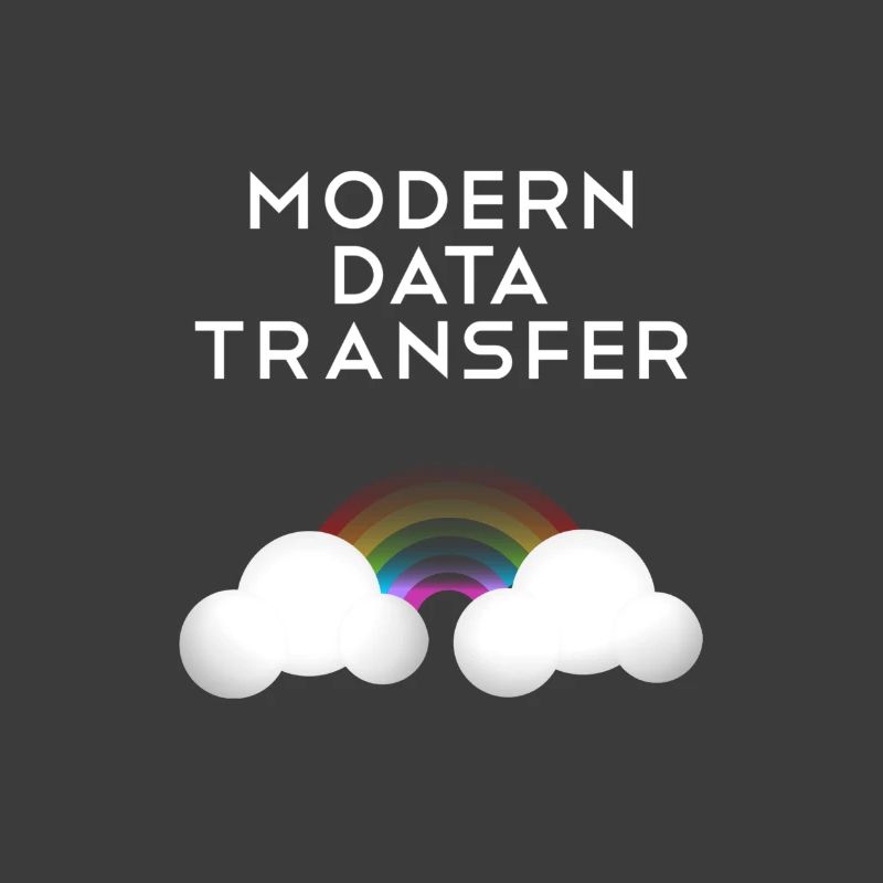 Moderne Datentransfer Wolken Informatiker Geschenk