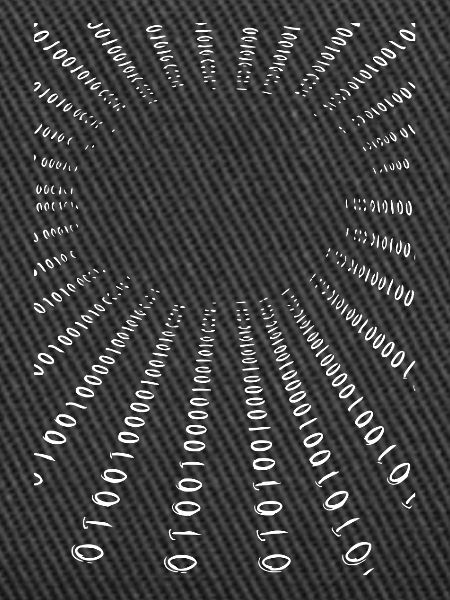 Radial Binärcode Kreis