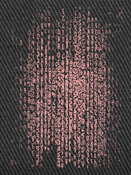 Pinkes Binärcode-Muster