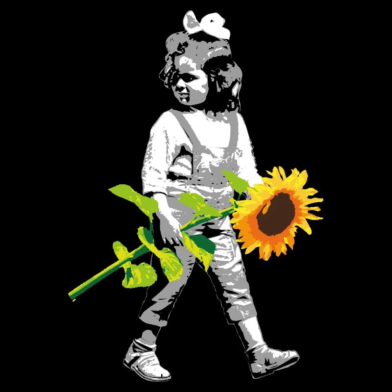 Blumenkind | Mädchen mit Sonnenblume