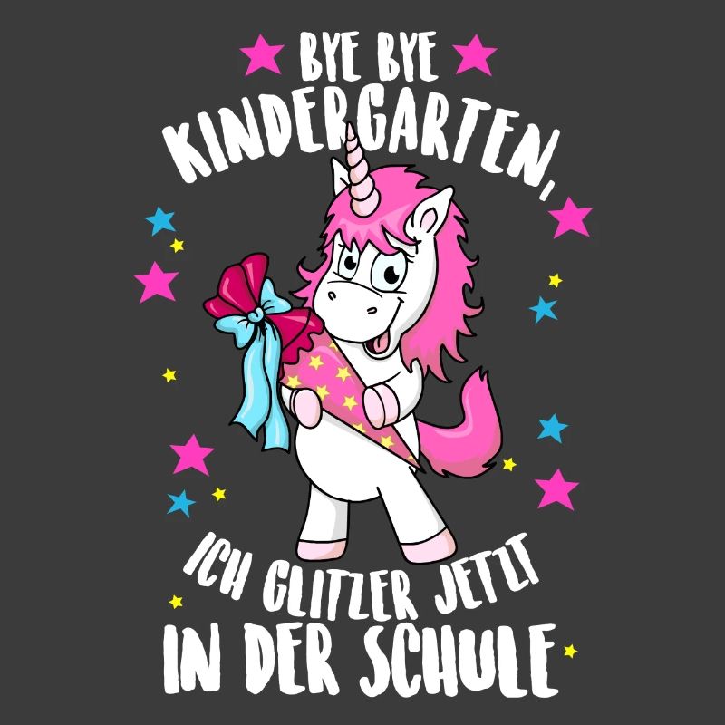 Tschüss Kindergarten Einhorn Einschulung