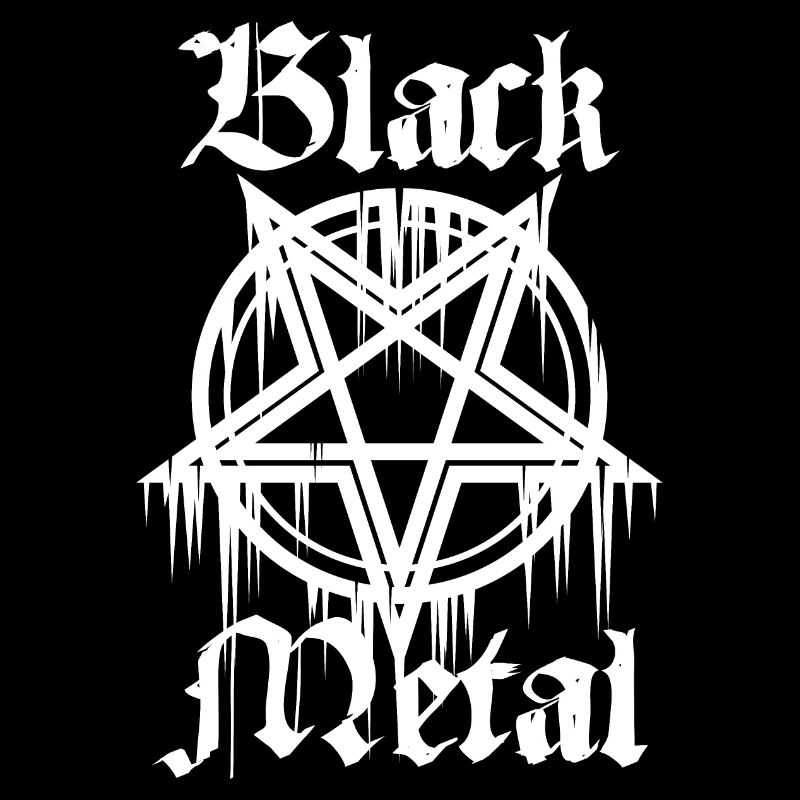 Black Metal mit Pentagramm