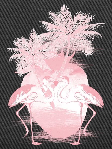 Palm Flamingos Summer Pink