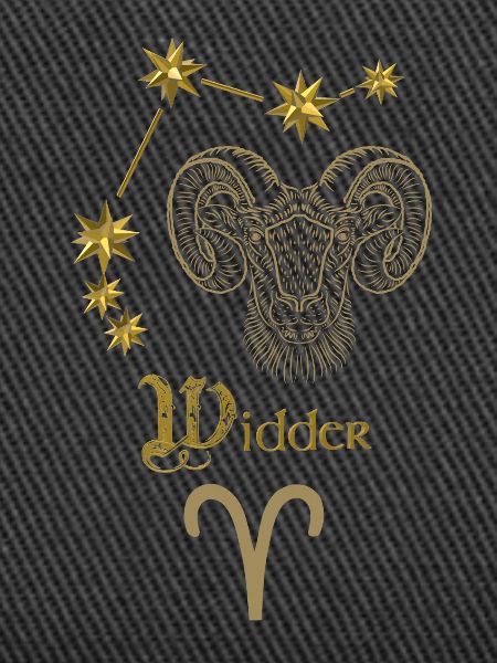 Astrologisches Sternzeichen Widder - Gold