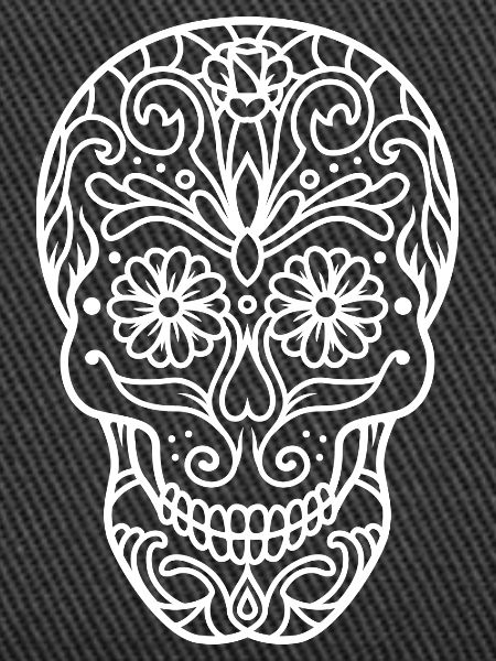 Biker and skull.