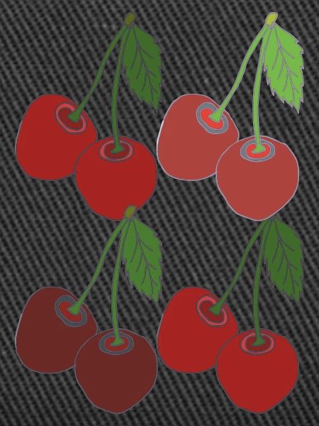 Cherries 4-fold