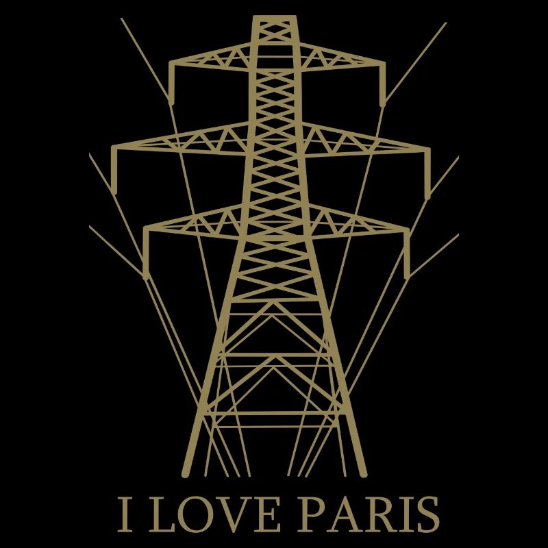 Ironic I love Paris Eiffel Tower as a power pole
