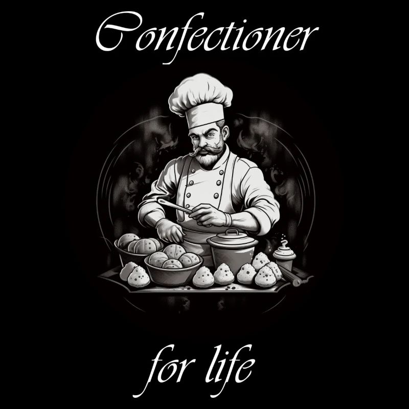 Confectioner for life white