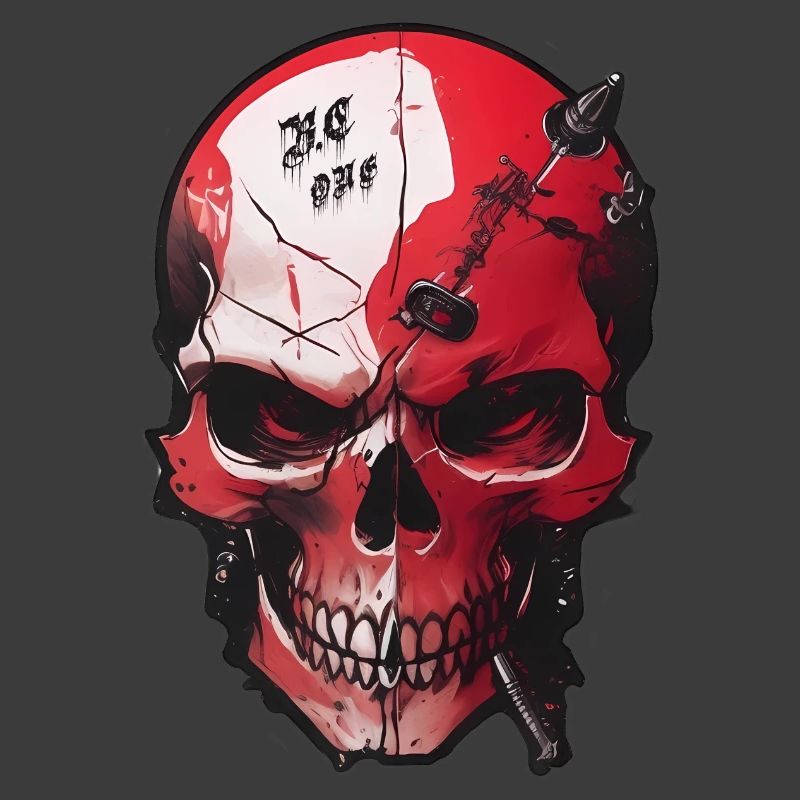 Skull with Evil Eye