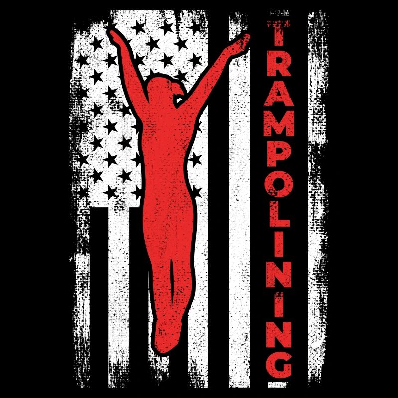 Drapeau des États-Unis Trampoline patriotique