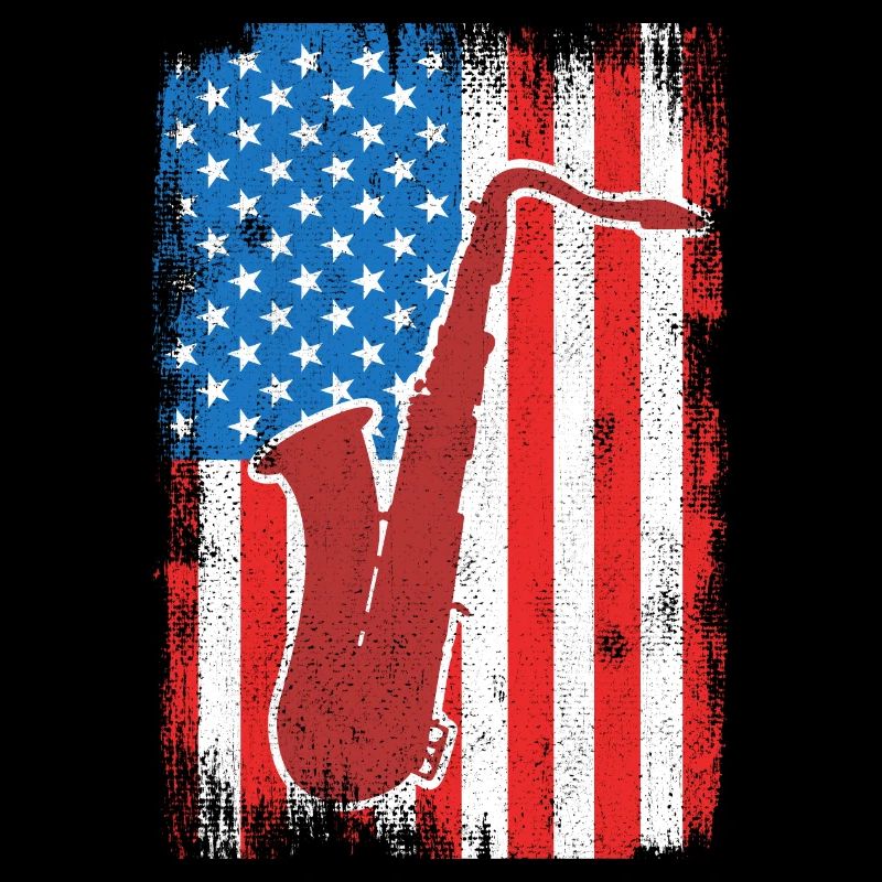4. Juli USA Saxophon