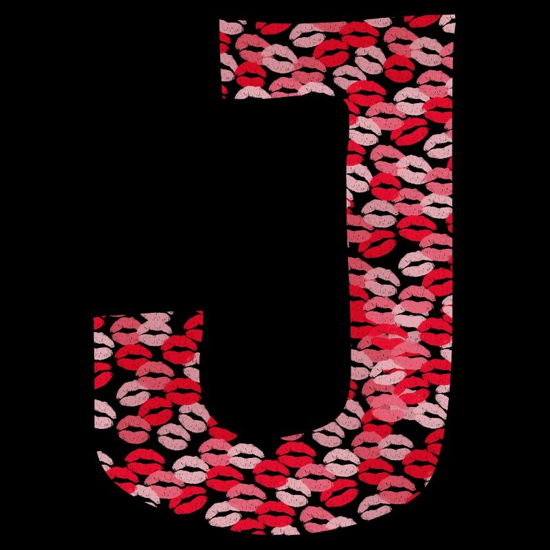 Letter J - bisous shirt