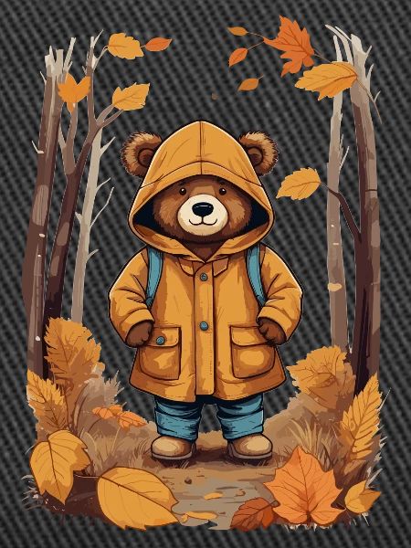 Süßer Bär im Wald