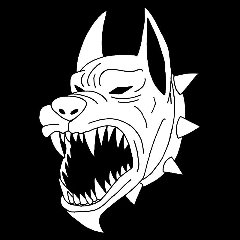 Weißer Höllenhund