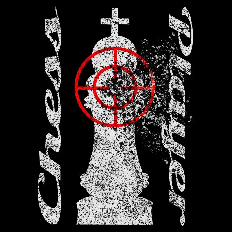 Chess motif with crosshairs