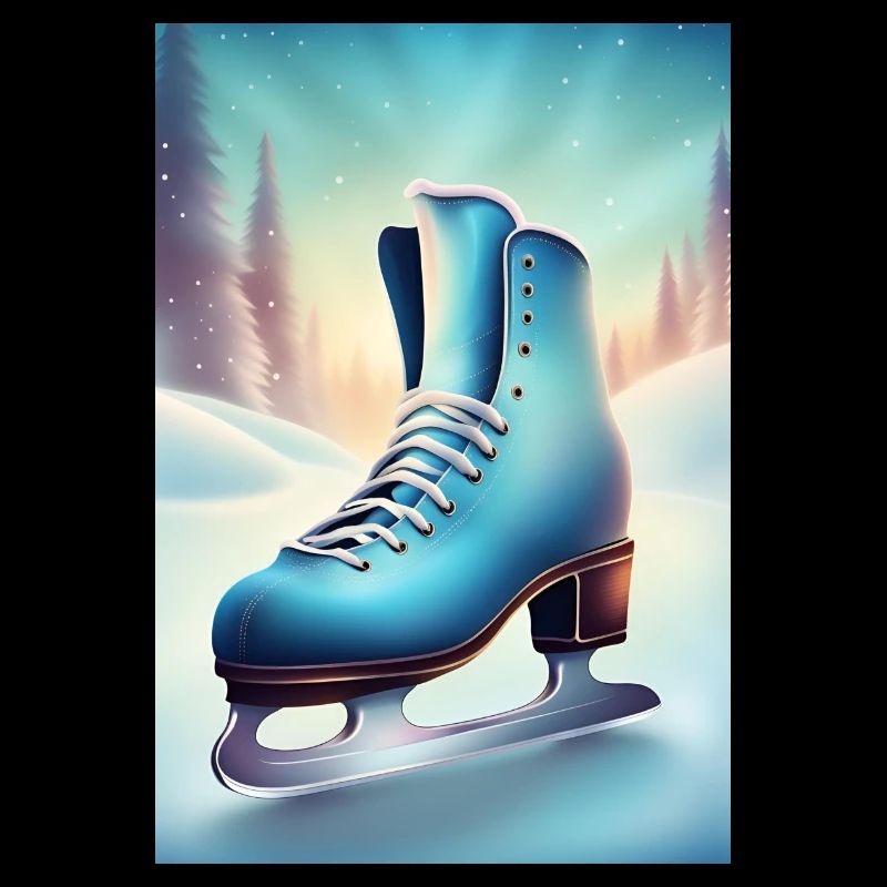 Winterliches Eiskunstlauf-Hobby