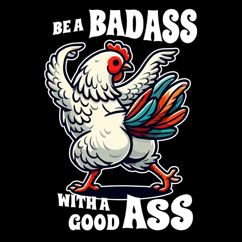 Soyez un dur à cuire avec un bon cul - Funny Chicken Design