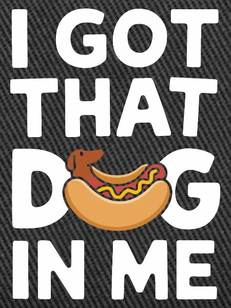 Lustiger Hot Dog Dackel